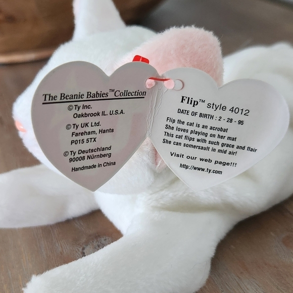 🐾 Ty Beanie Baby “Flip” the Cat – 1993 Vintage Collectible, Excellent Condition - Picture 13 of 15